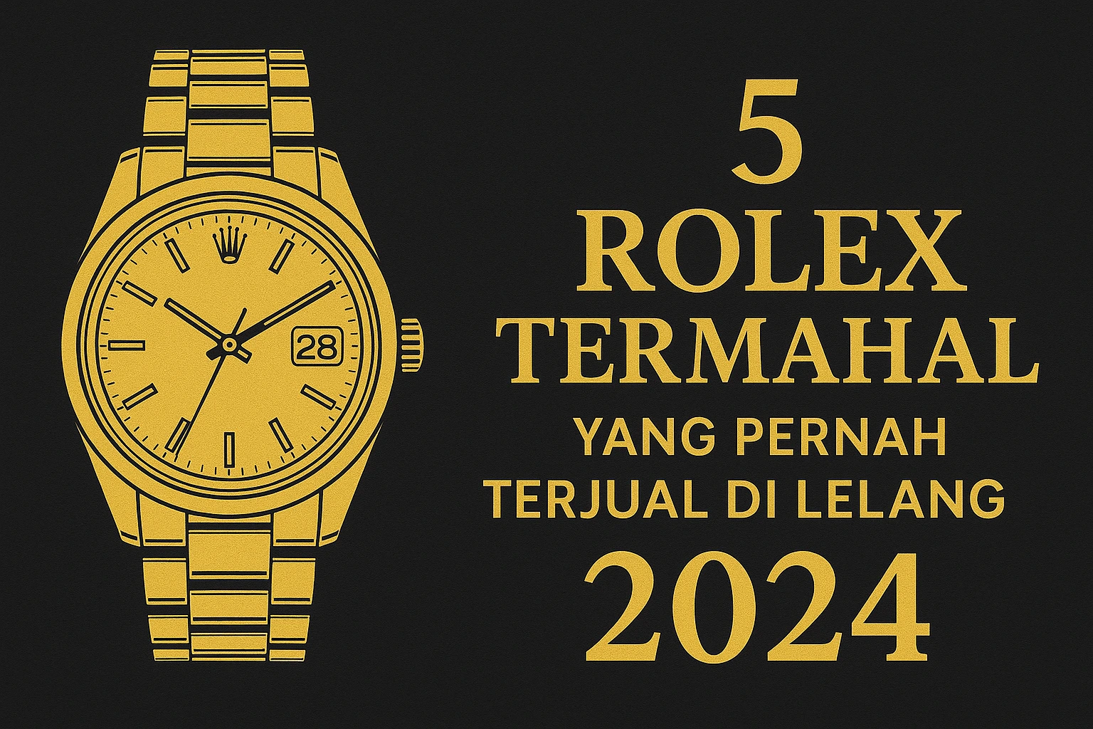 5 Rolex Termahal yang Pernah Terjual di Lelang 2024