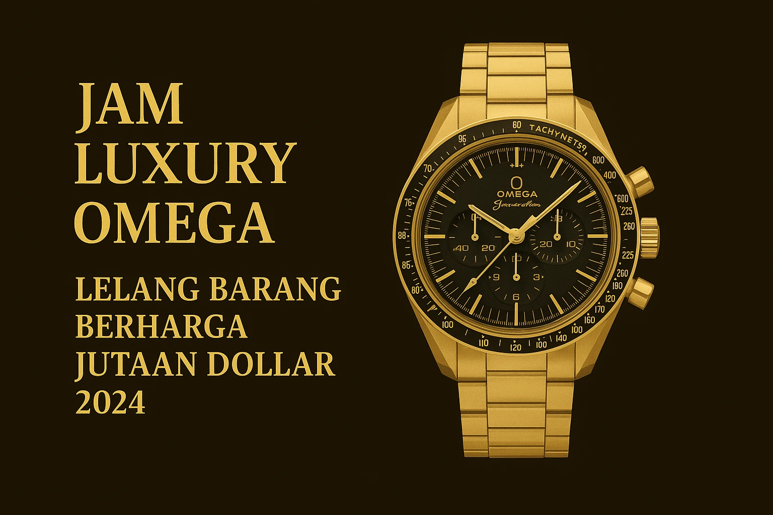 Jam Luxury Omega: Lelang Barang Berharga Jutaan Dollar 2024