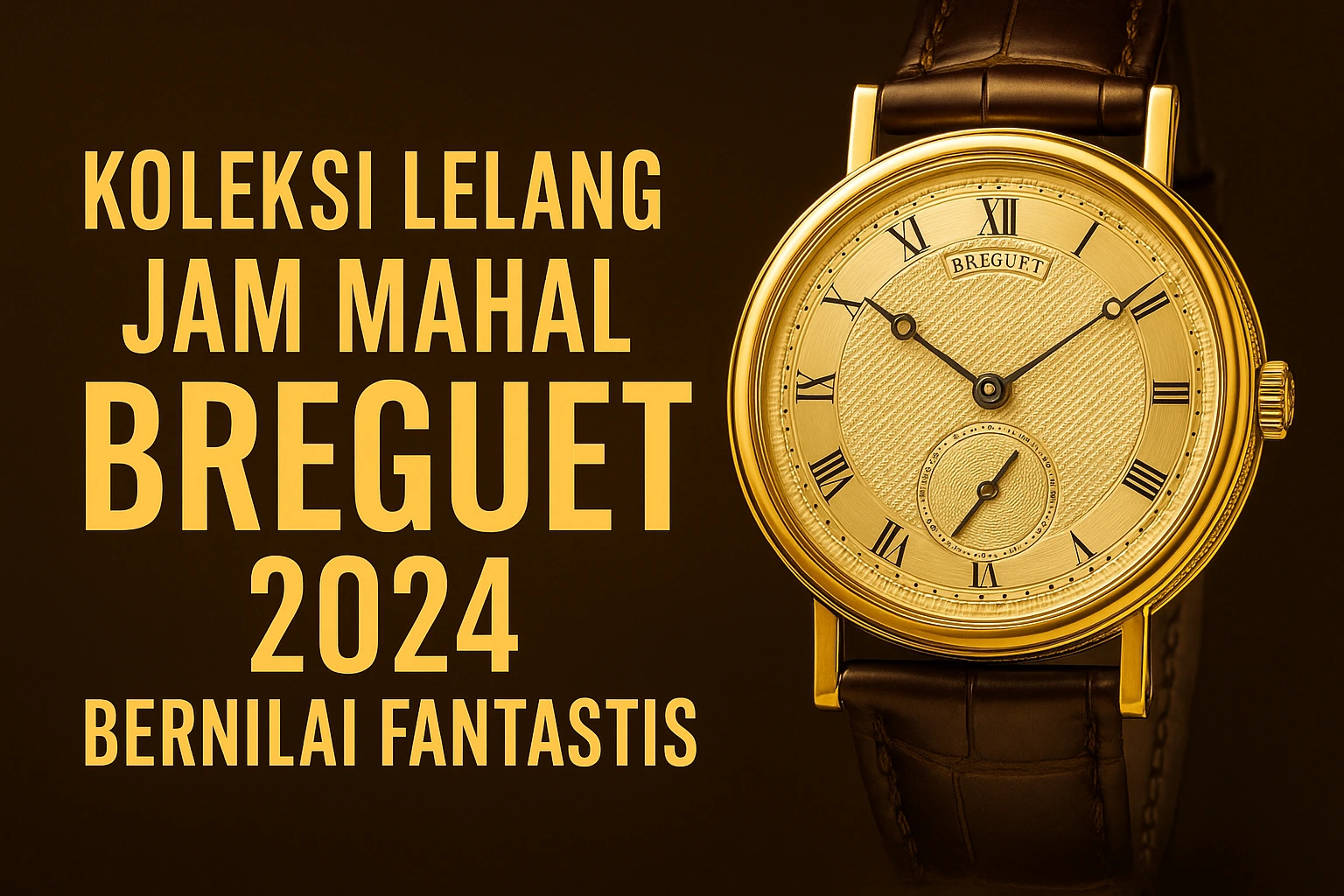 Koleksi  Lelang Jam Mahal Greguet 2024 Bernilai Fantastis