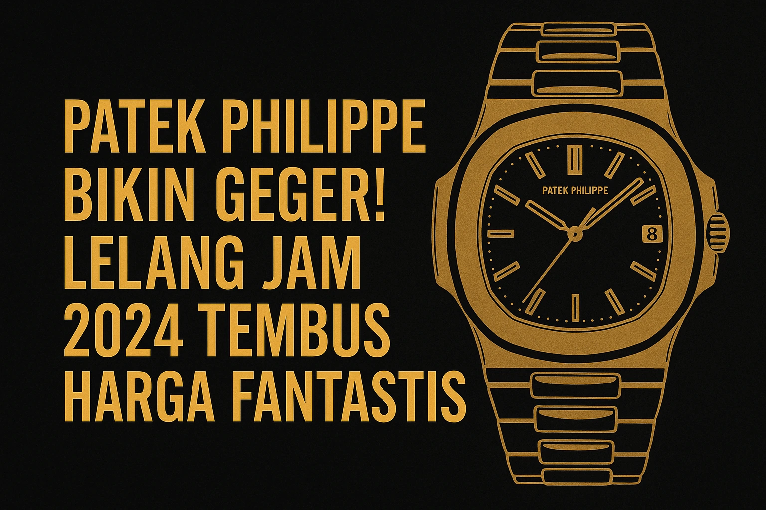Terobosan Lelang Jam Harga Tinggi Brand Patek Philippe 2024